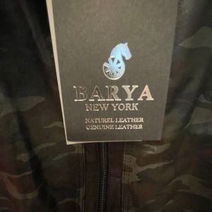 Barya New York Camo Leather Jacket